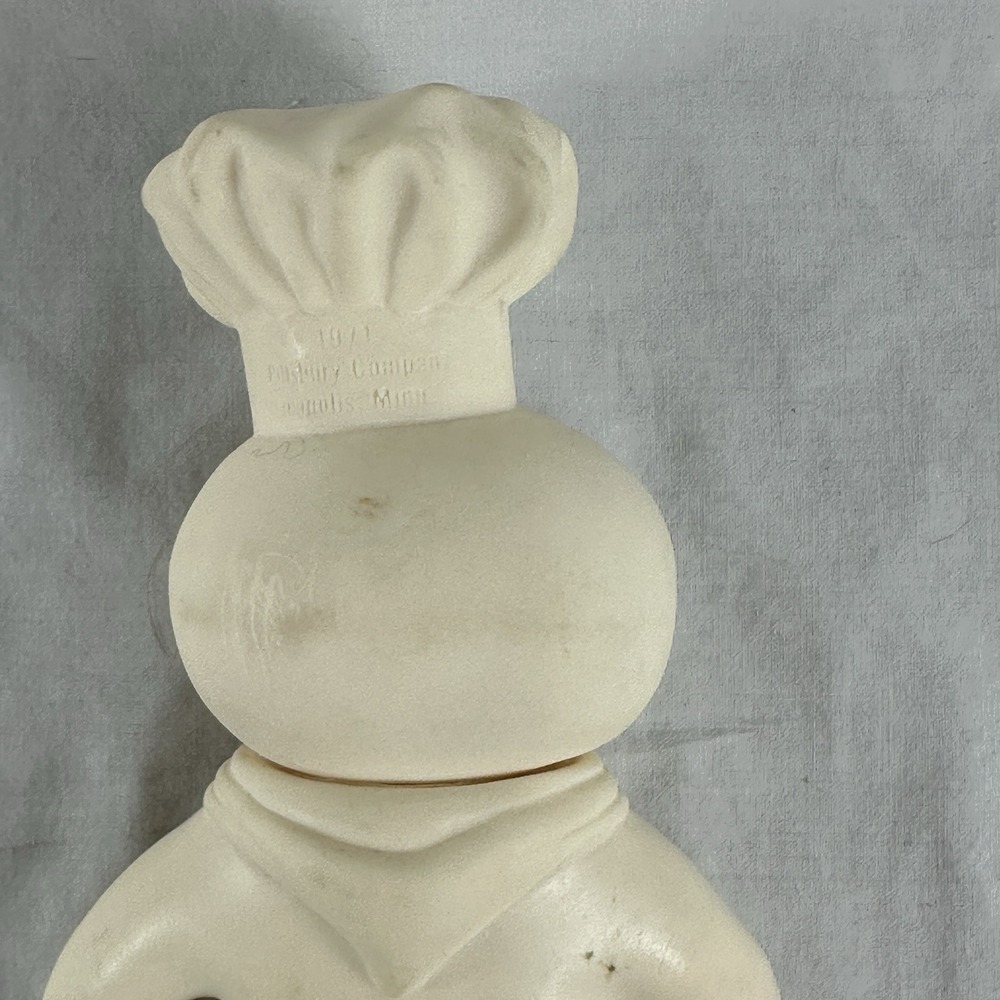 Vintage 1970s Pillsbury Dough Boy 1971 & Girl 1972 Rubber Dolls Poppin Set of 2 - Picture 13 of 16